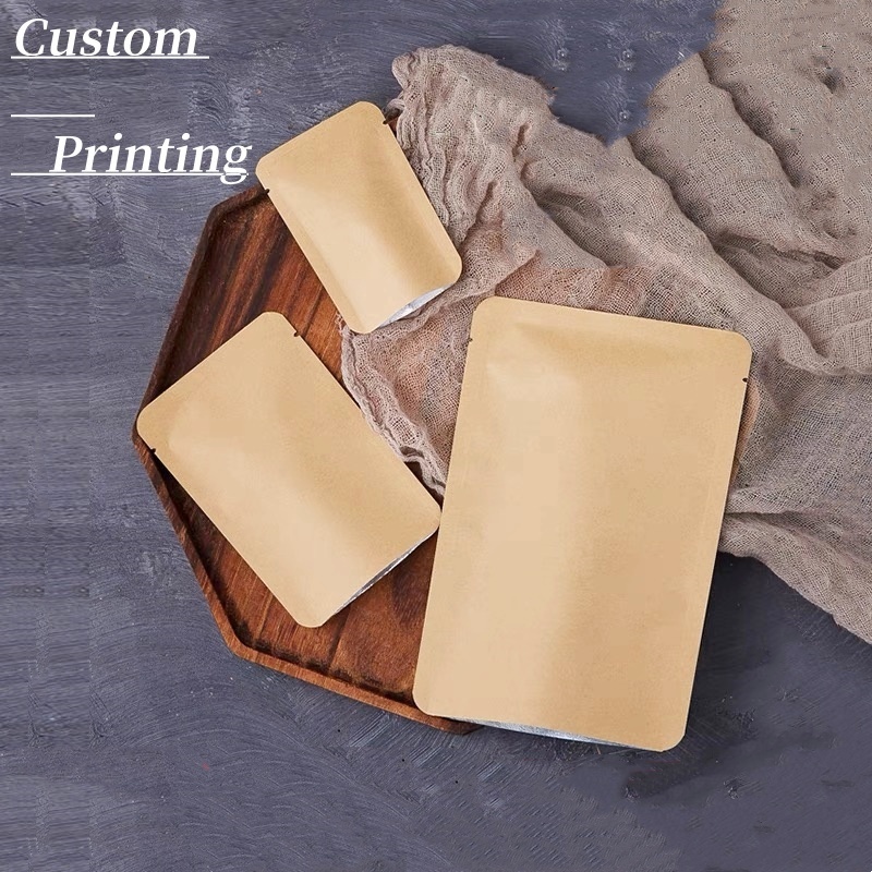 Star Flat Back - Customized Printing Resealable Self Sealing Kraft