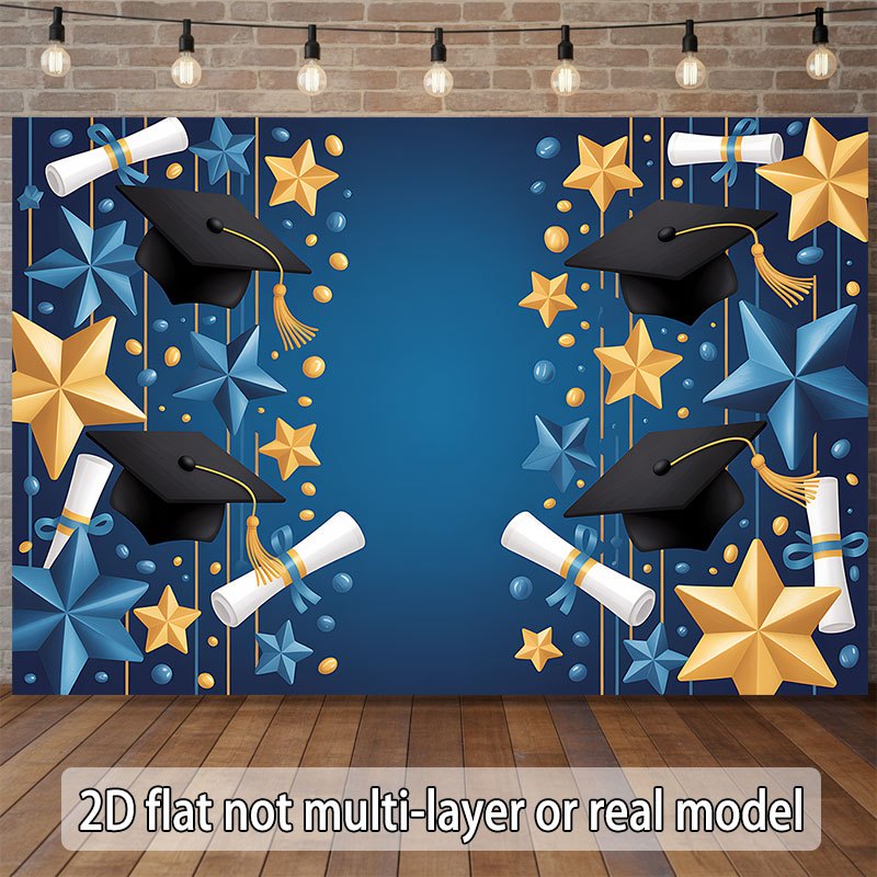Star Flat Back - One 2D flat banner, with a
