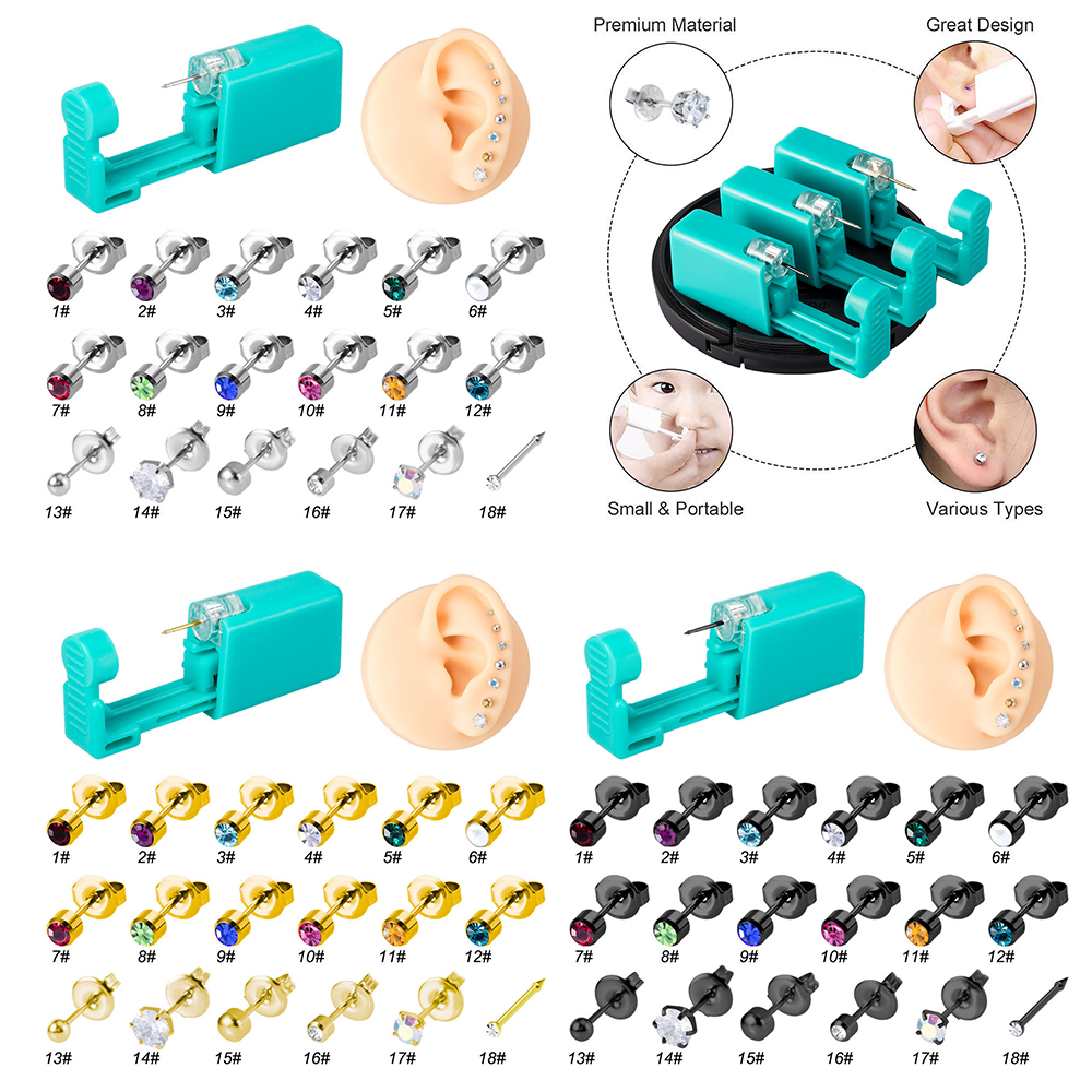 Body Jewelry Factory - 1 Unit Disposable Sterile Ear Piercer