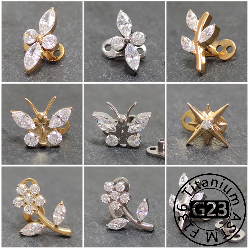 G23 Titanium Zircon Micro Derm - đánh giá và giá Dermal Anchor Top