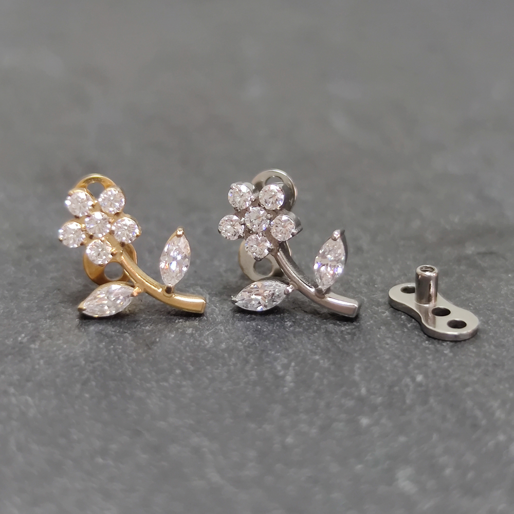 G23 Titanium Zircon Micro Derm - đánh giá và giá Dermal Anchor Top