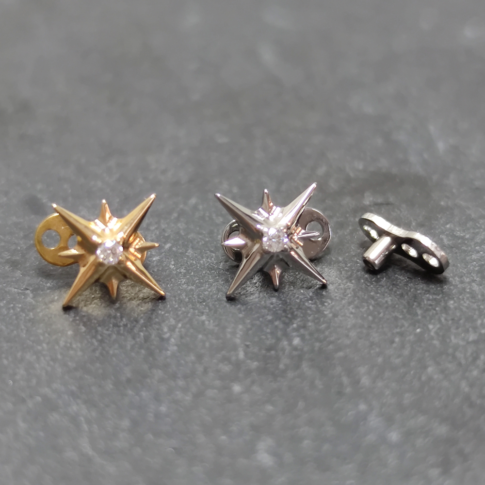 G23 Titanium Zircon Micro Derm - đánh giá và giá Dermal Anchor Top