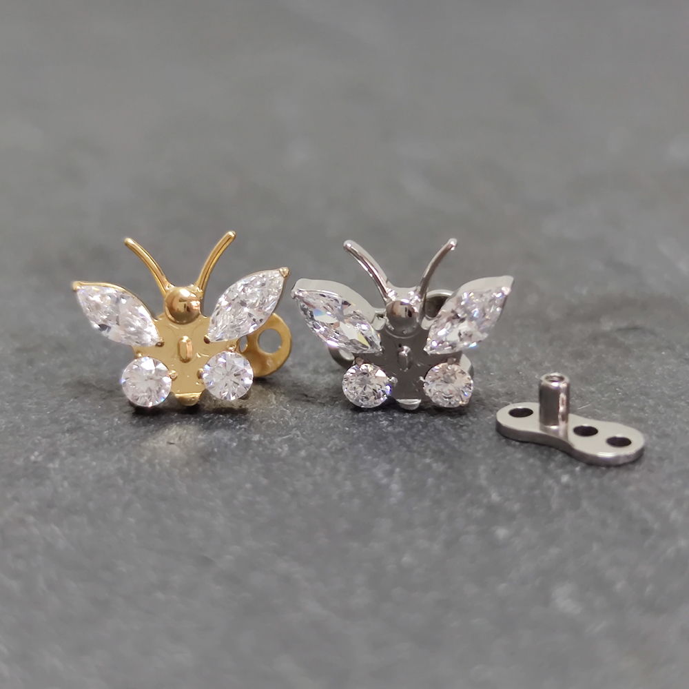G23 Titanium Zircon Micro Derm - đánh giá và giá Dermal Anchor Top