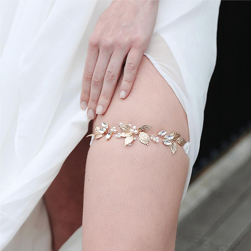 Rhinestone Bridal Accessories  - đánh giá và giá Body Jewelry Leg Chain