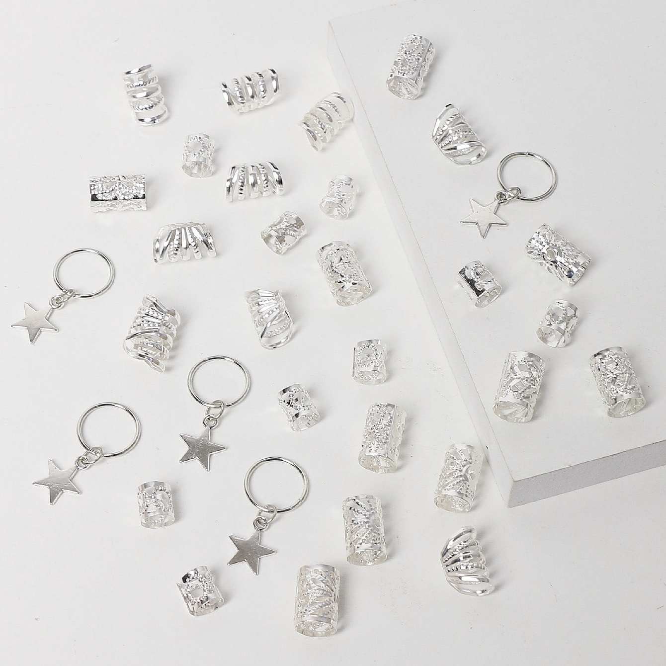 35pcs/set Silver Five-pointed  - đánh giá và giá Body Jewelry Websites