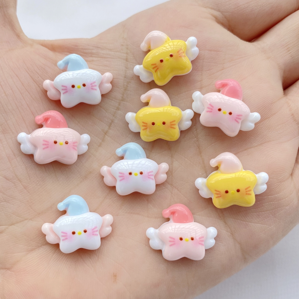20Pcs New Cute Mini Resin  Ang - đánh giá và giá Star Flat Back