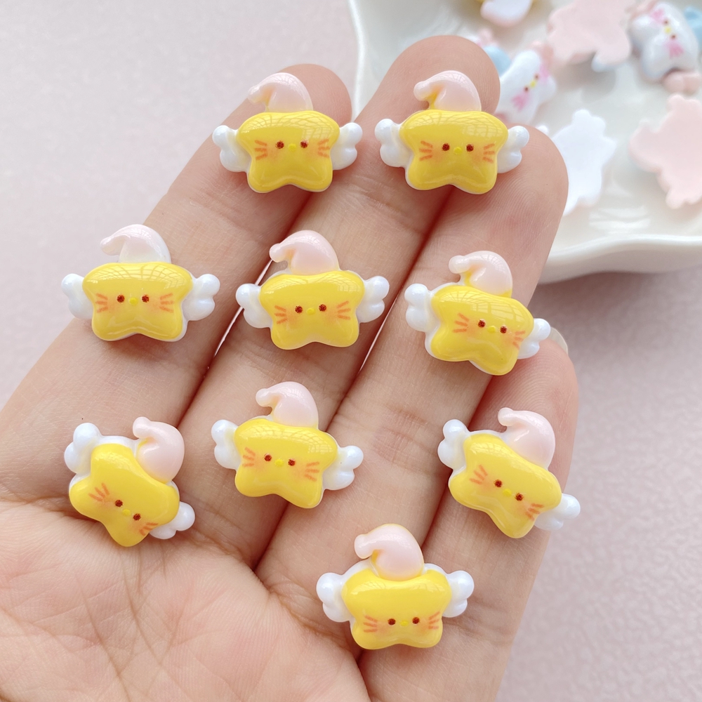 20Pcs New Cute Mini Resin  Ang - đánh giá và giá Star Flat Back
