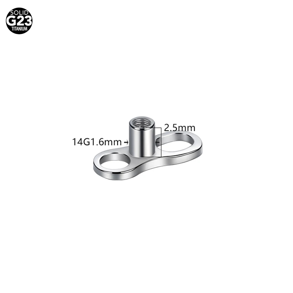 5Pcs/10Pcs /50Pcs Titanium Der - đánh giá và giá Dermal Anchor Top