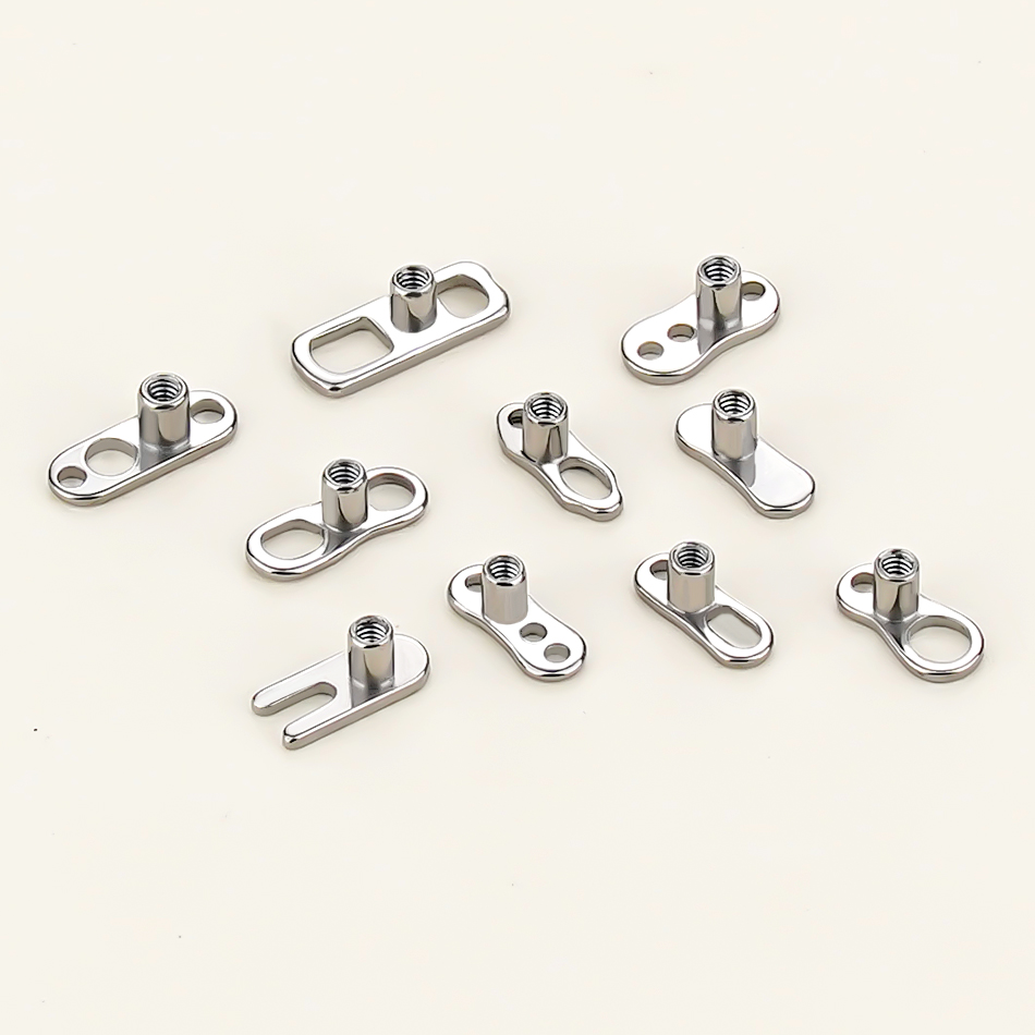 5Pcs/10Pcs /50Pcs Titanium Der - đánh giá và giá Dermal Anchor Top