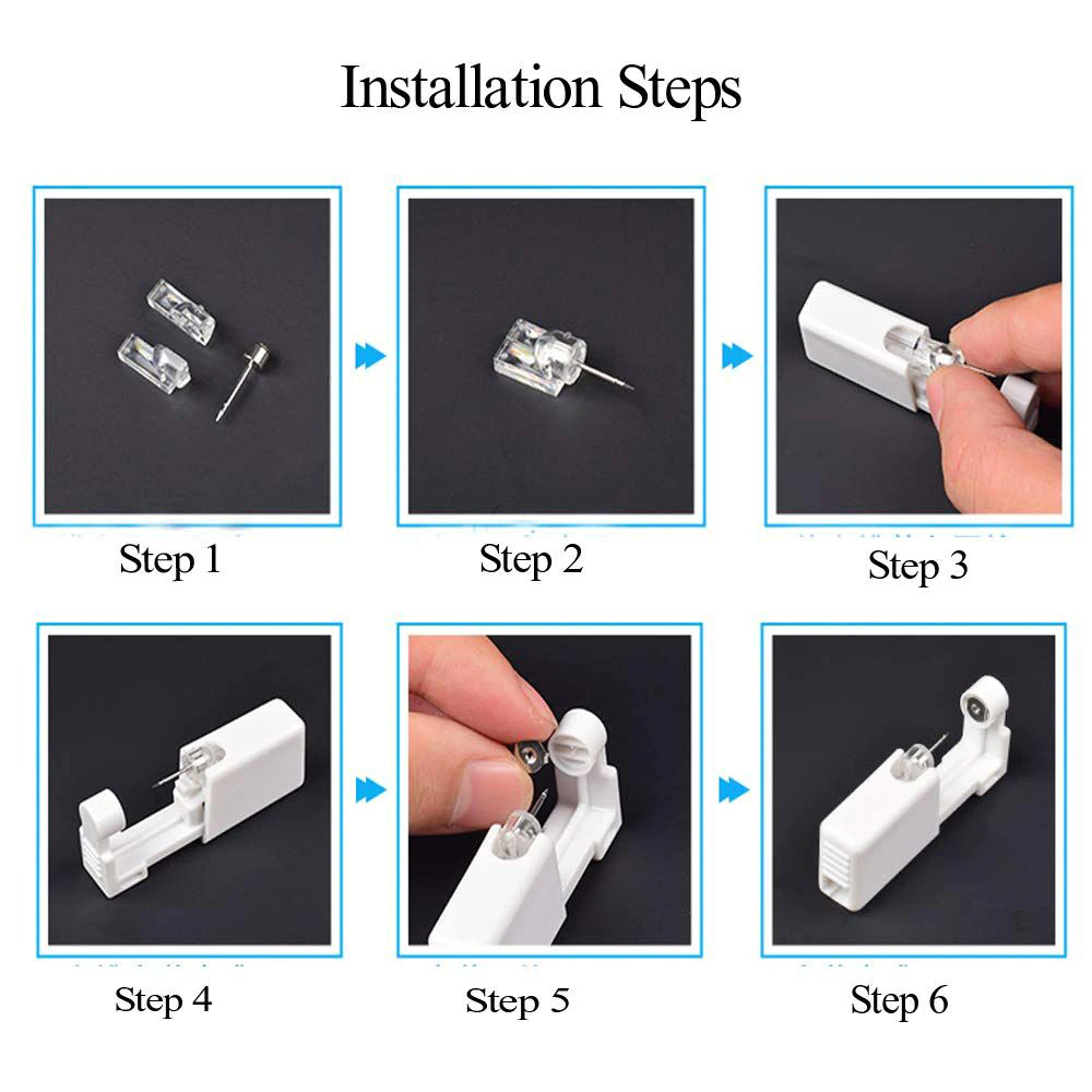 1-20Pcs/set Ear Piercing Gun D - đánh giá và giá Body Jewelry Factory