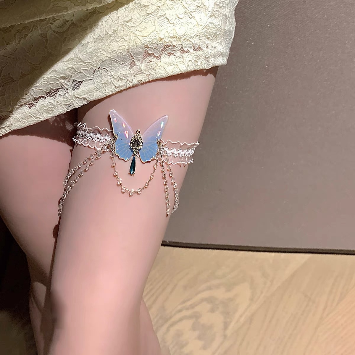 Fashionable Butterfly Pattern  - đánh giá và giá Body Jewelry Leg Chain