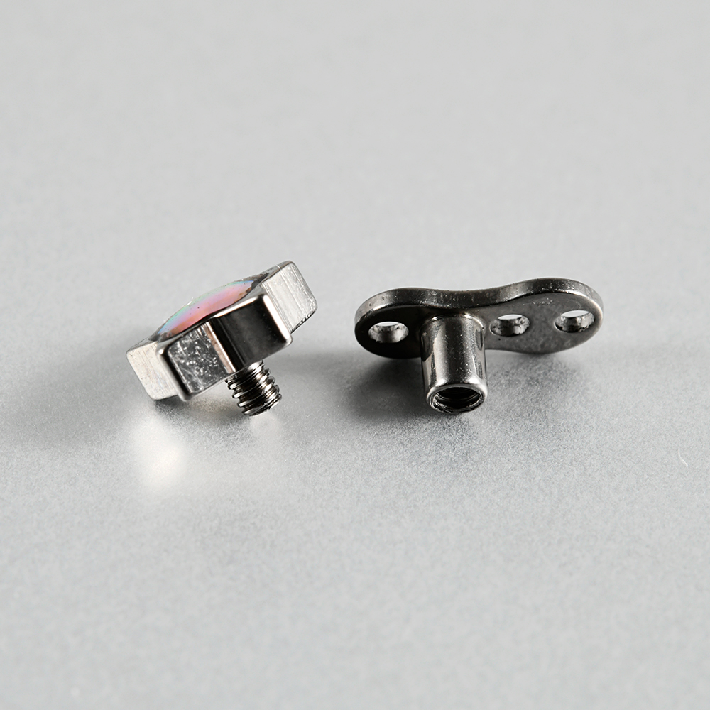 1PC Titanium Flash Film&Opal M - đánh giá và giá Dermal Anchor Top