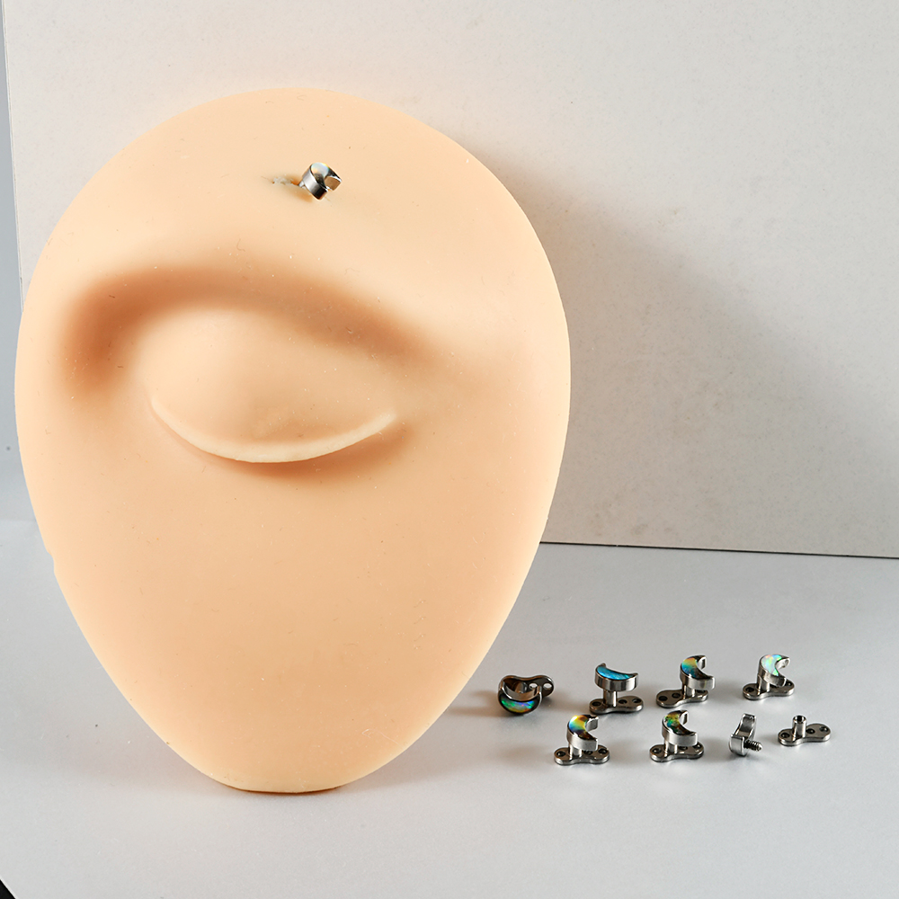 1PC Titanium Flash Film&Opal M - đánh giá và giá Dermal Anchor Top