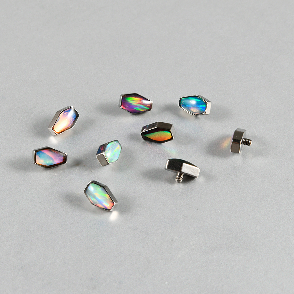1PC Titanium Flash Film&Opal M - đánh giá và giá Dermal Anchor Top