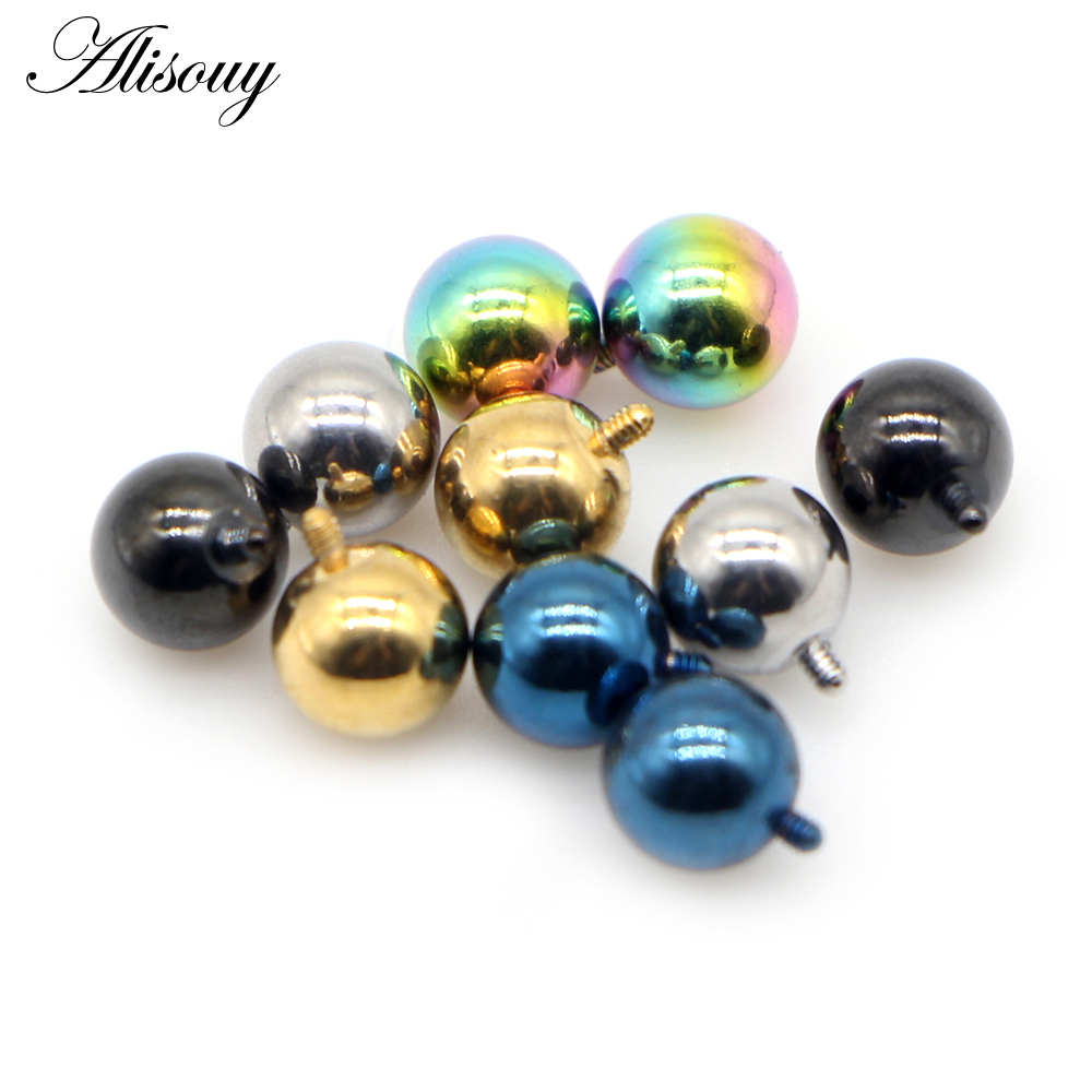 Alisouy 2PCS 3/4/5/6mm 16G Sta - đánh giá và giá Dermal Anchor Top