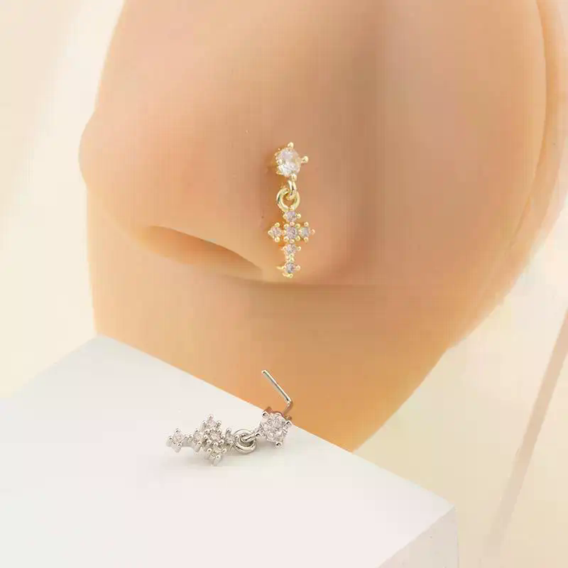 Dangle Nose Rings For Women Cr - đánh giá và giá Body Jewelry Hoops
