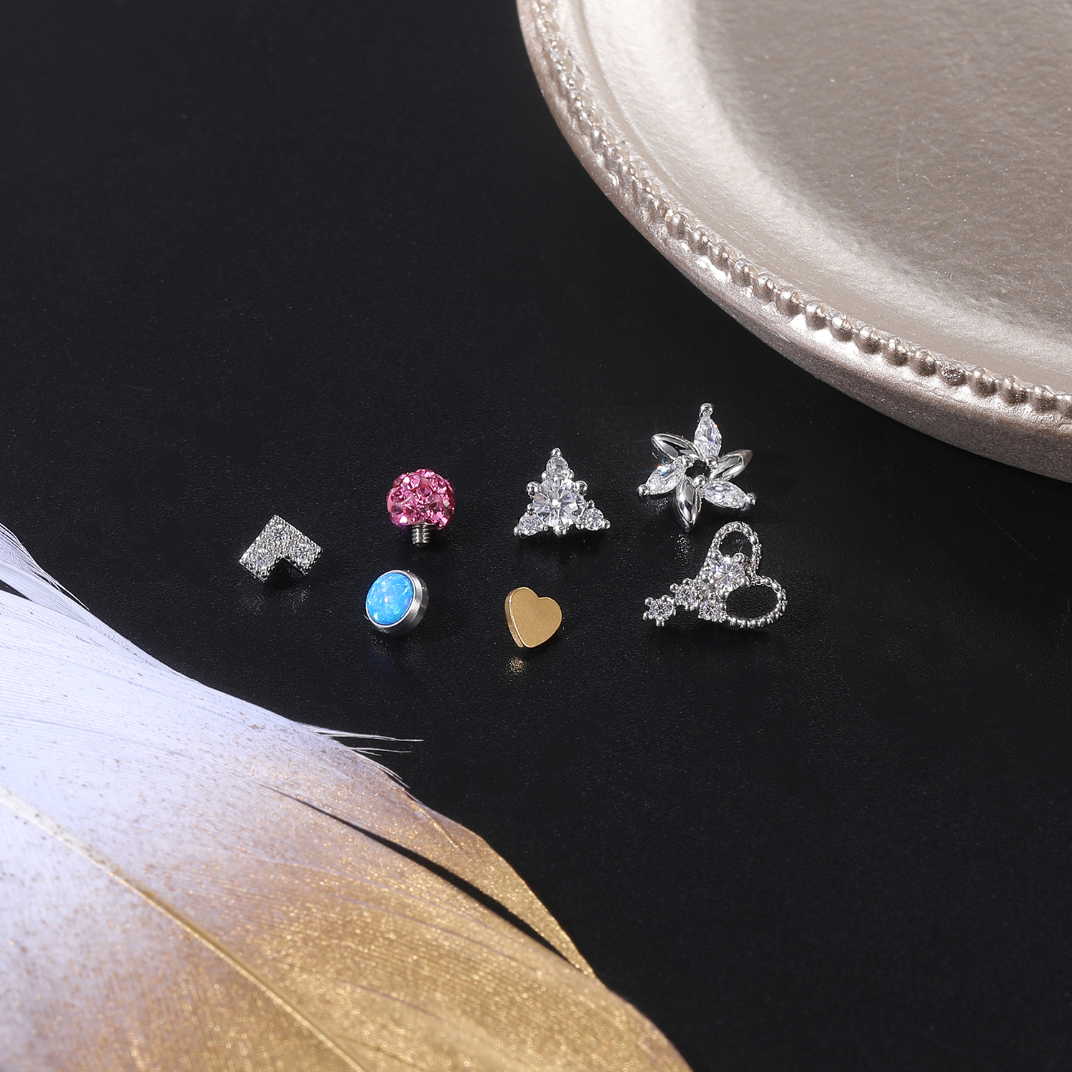 ZS 16G Micro Dermal Piercing Z - đánh giá và giá Dermal Anchor Top