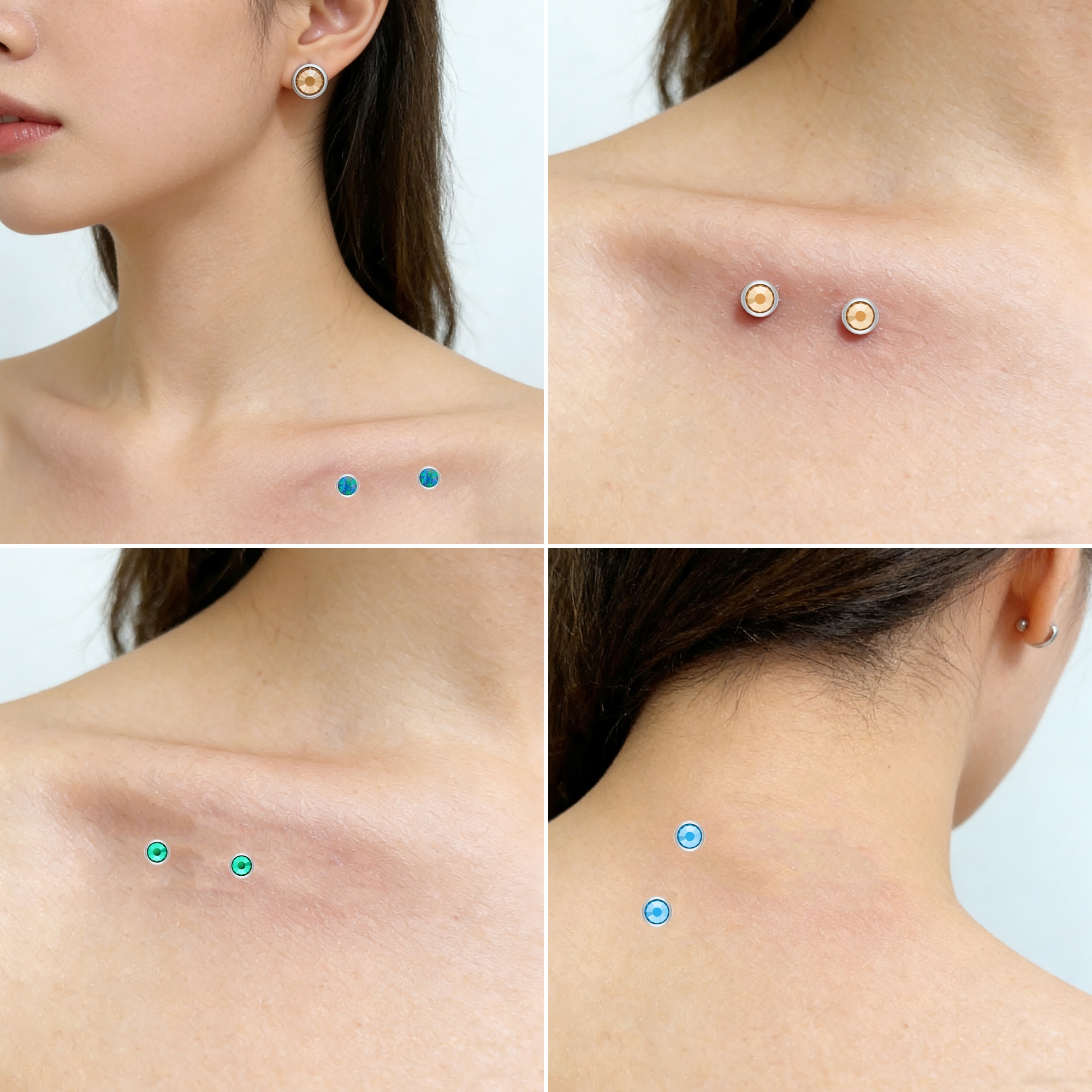 Tiny Minimalist F136 Titanium  - đánh giá và giá Dermal Anchor Top