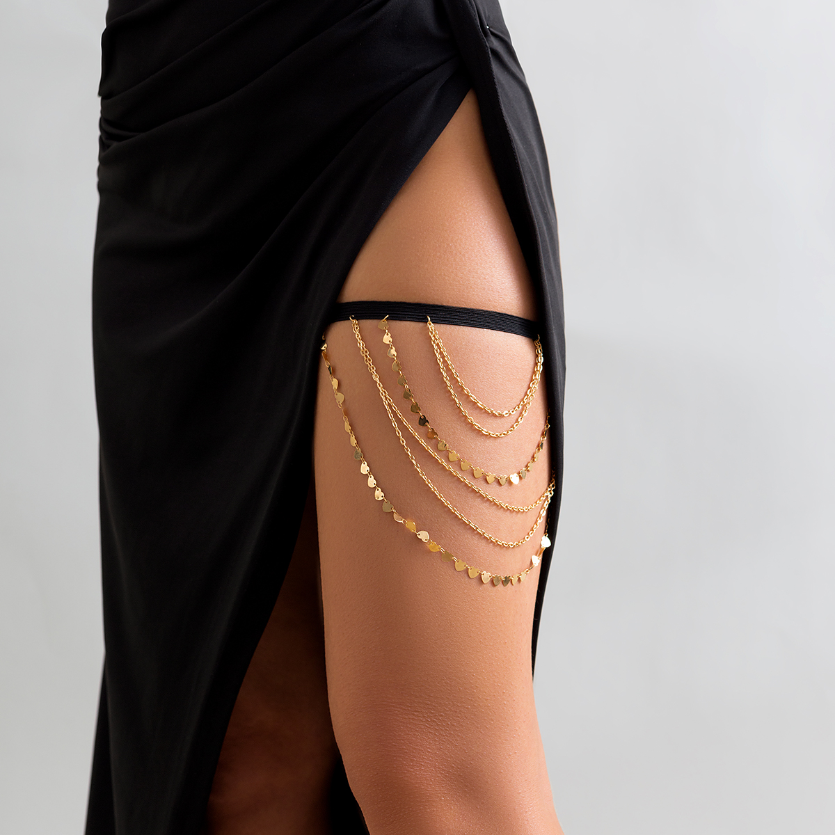 Boho Sexy Elastic Band Bandage - đánh giá và giá Body Jewelry Leg Chain