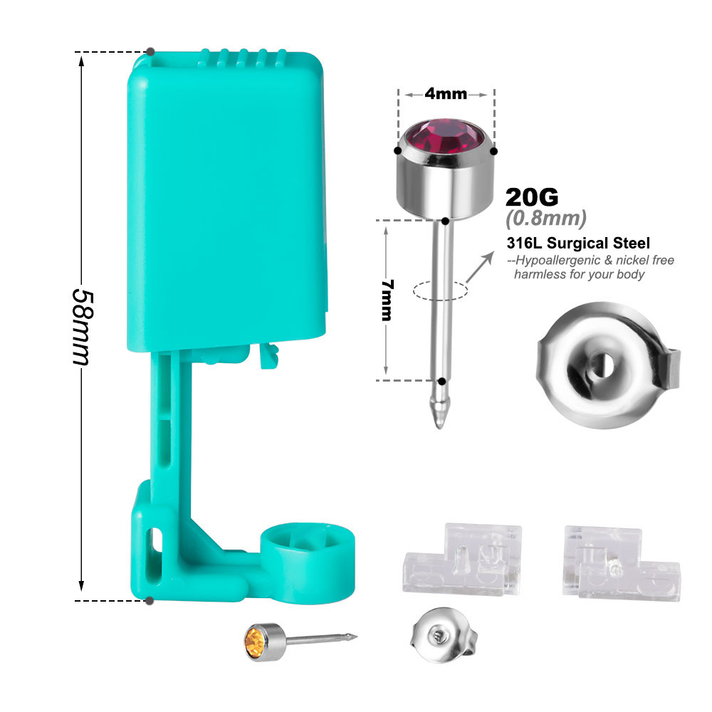 1 Unit Disposable Sterile Ear  - đánh giá và giá Body Jewelry Factory
