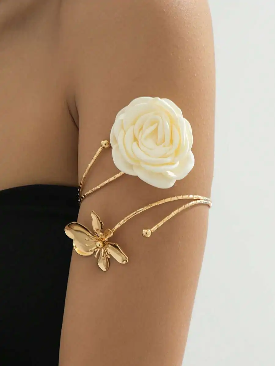 Floral Pearl Necklace Earring  - đánh giá và giá Body Jewelry Leg Chain