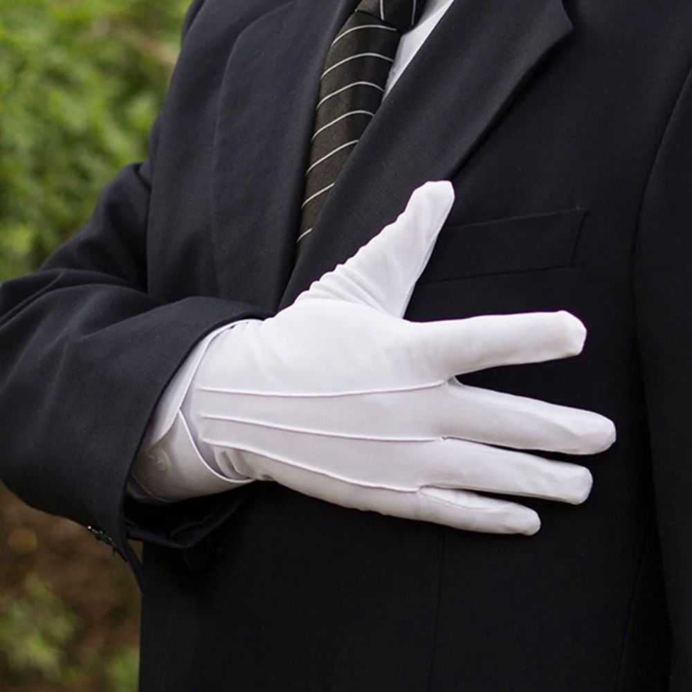 Soft White Cotton Gloves Thin  - đánh giá và giá Body Jewelry Websites