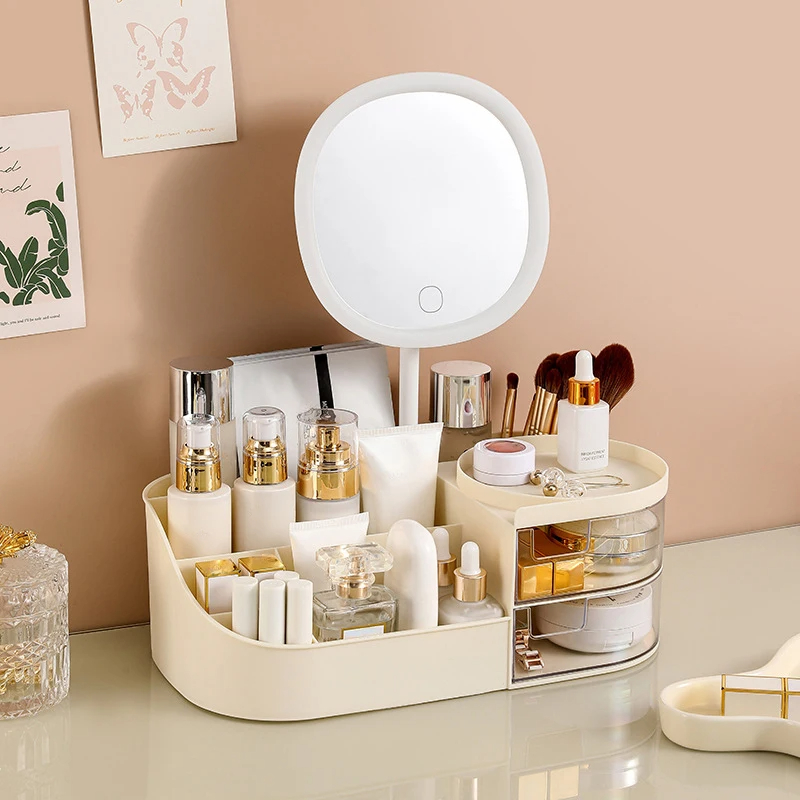 Makeup Storage Box With Mirror - đánh giá và giá Body Jewelry Websites
