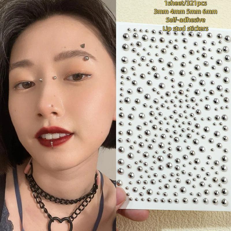 321pcs Non Piercing Lip Studs  - đánh giá và giá Body Jewelry Hoops