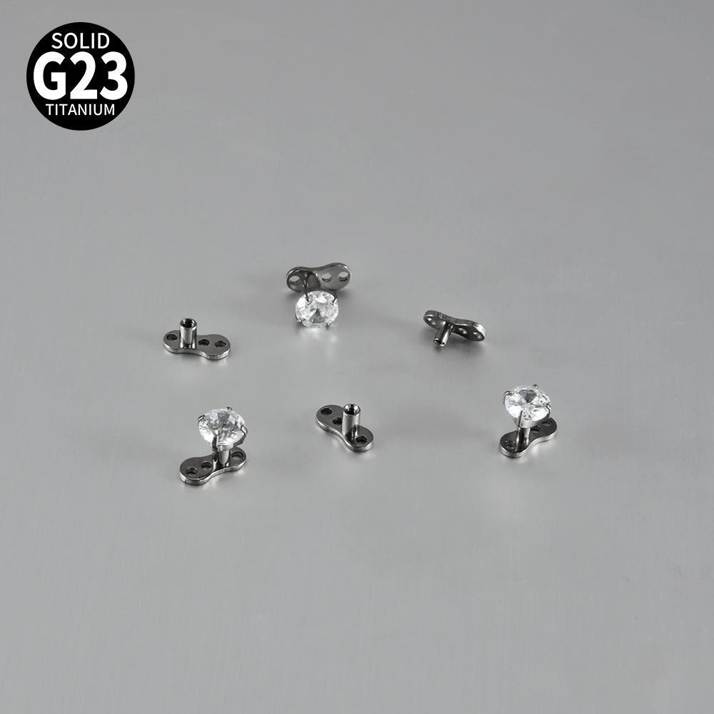 1PC 14G/16G Grade G23 Titanium - đánh giá và giá Dermal Anchor Top