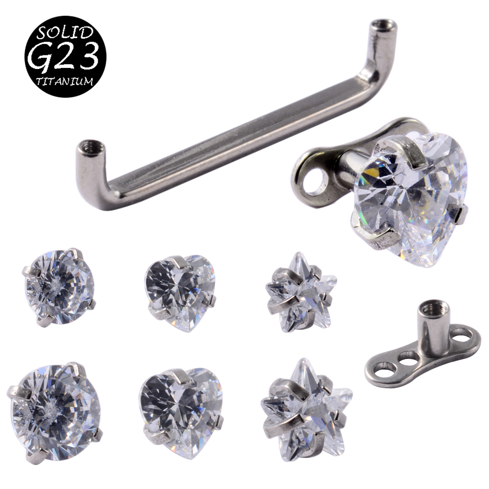 1Peice G23 Titanium Dermal Anc - đánh giá và giá Dermal Anchor Top