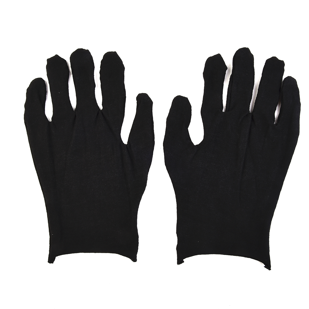 12 Pairs Black Cotton Gloves S - đánh giá và giá Body Jewelry Websites