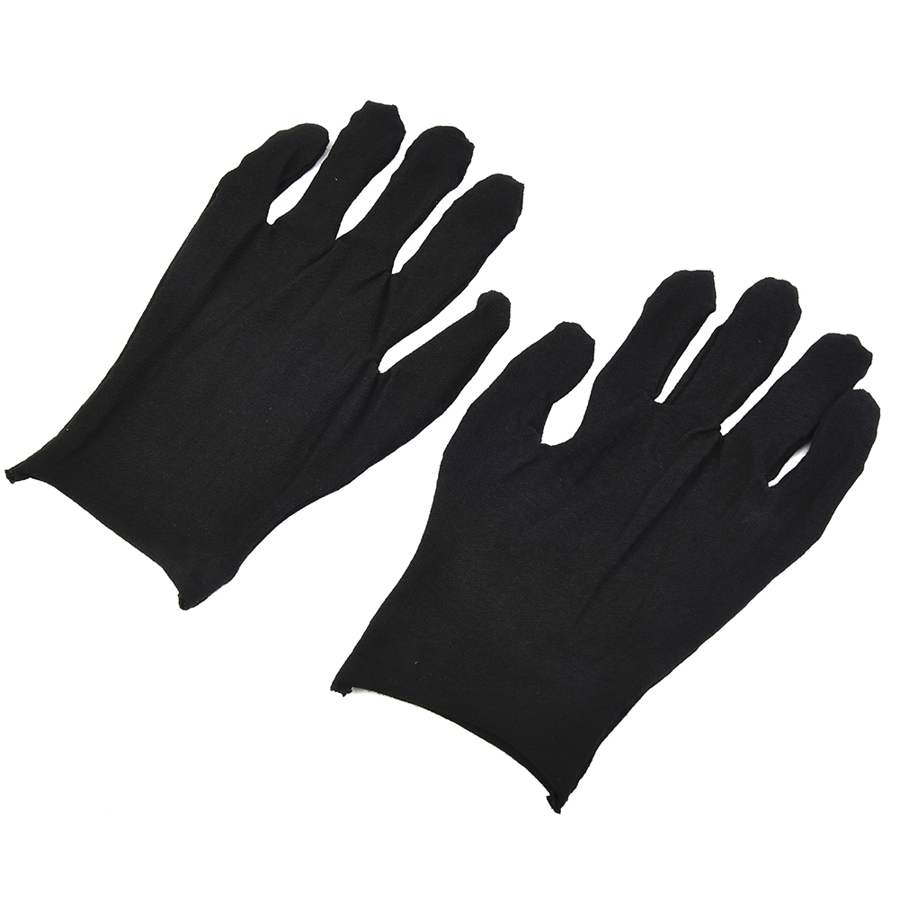 12 Pairs Black Cotton Gloves S - đánh giá và giá Body Jewelry Websites
