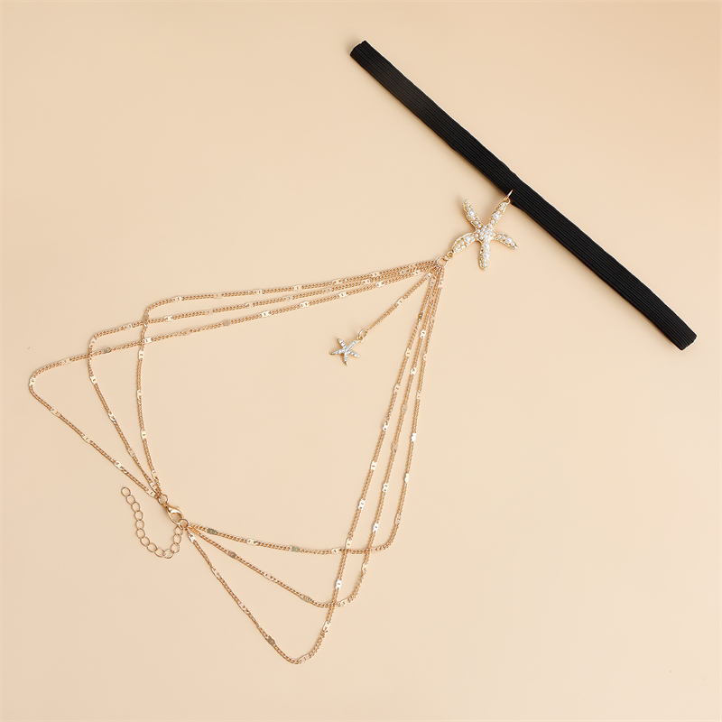Boho Elastic Band Starfish Pea - đánh giá và giá Body Jewelry Leg Chain