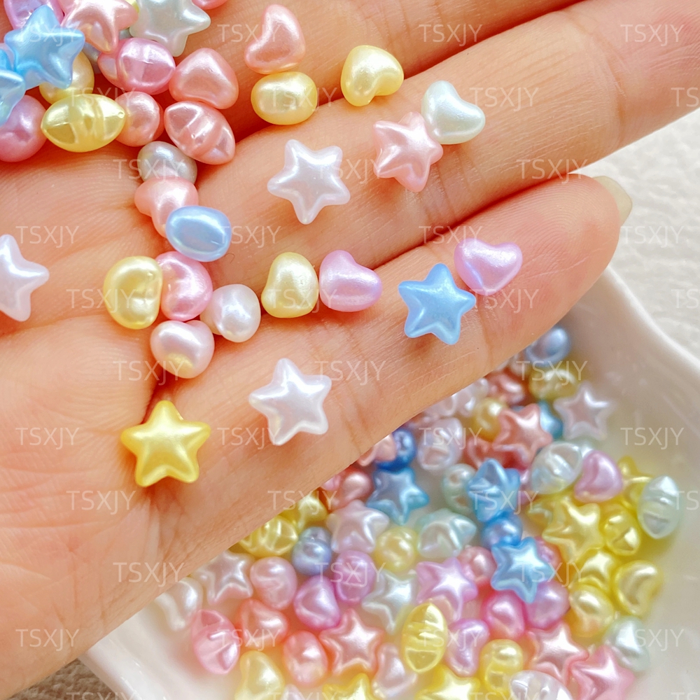 100pcs Resin Mixed 3D Colorful - đánh giá và giá Star Flat Back