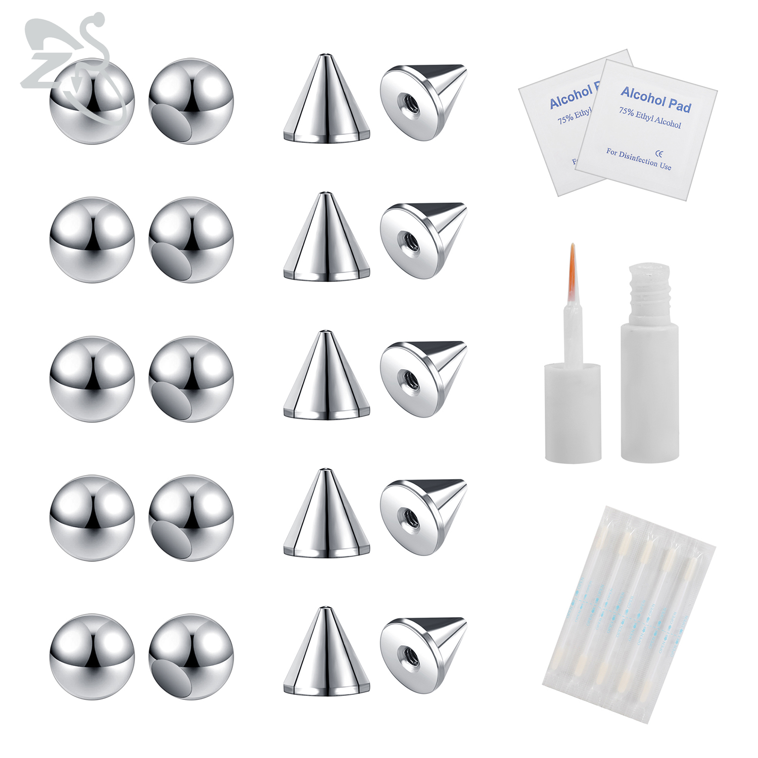ZS 1 Set Fake Eyebrow Ring Men - đánh giá và giá Body Jewelry Hoops