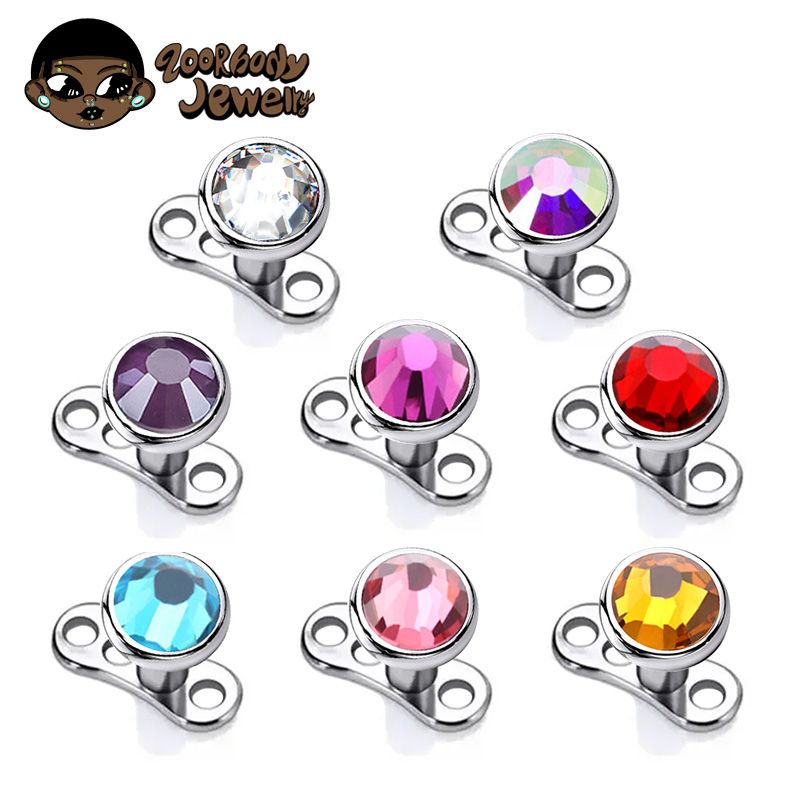 G23 Titanium Piercing Micro De - đánh giá và giá Dermal Anchor Top