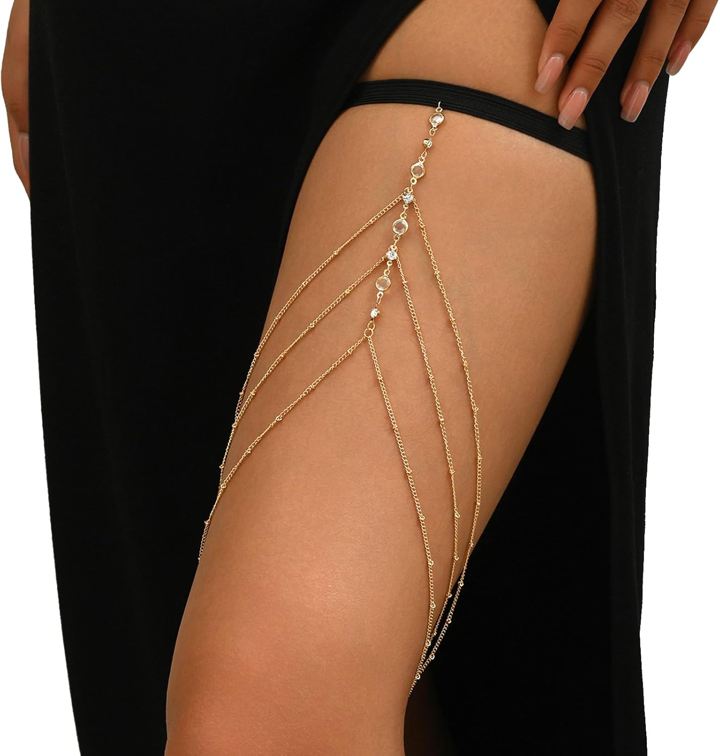 Sexy Crystal Bead Leg Body Acc - đánh giá và giá Body Jewelry Leg Chain