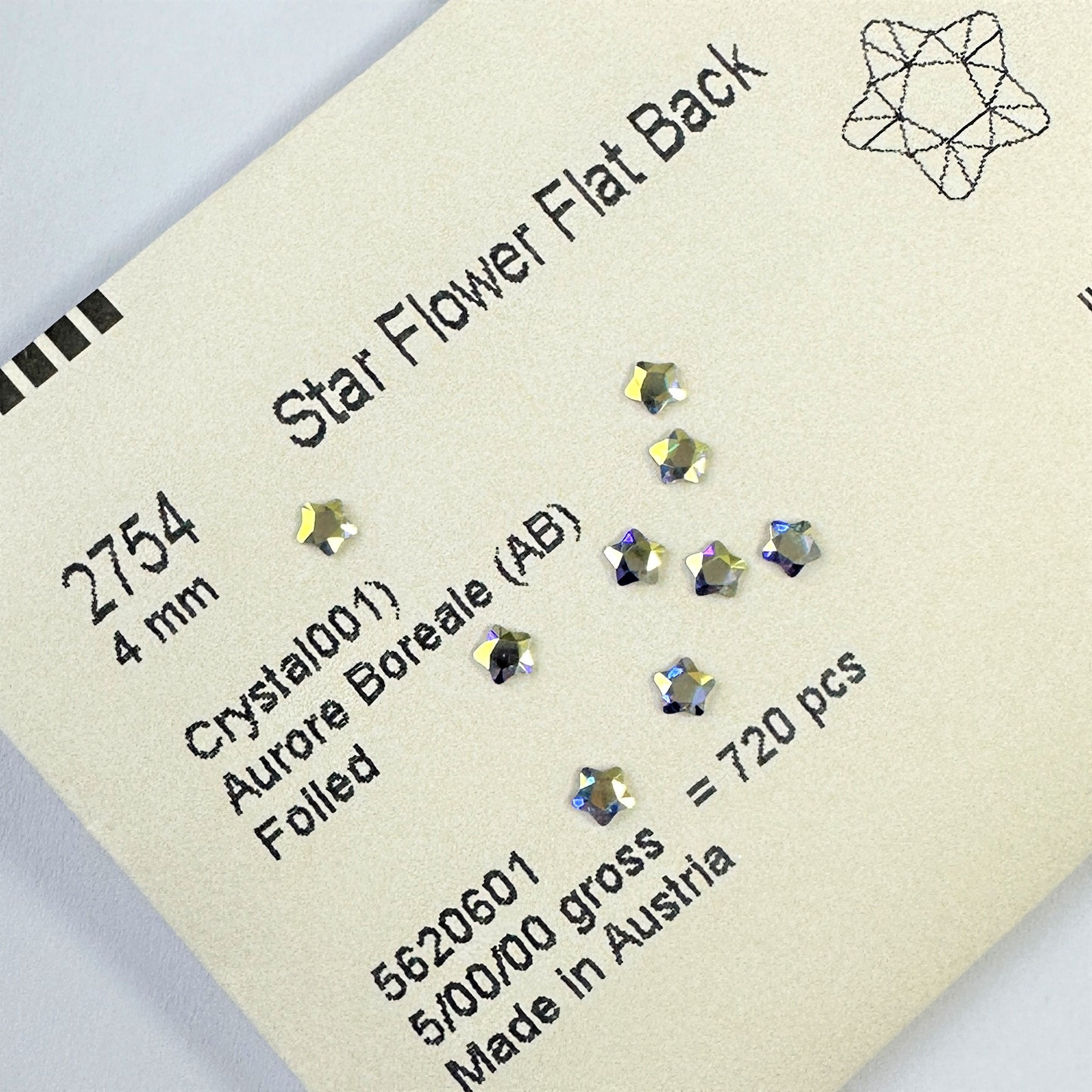 Genuine 2754 Star Flower Flat  - đánh giá và giá Star Flat Back