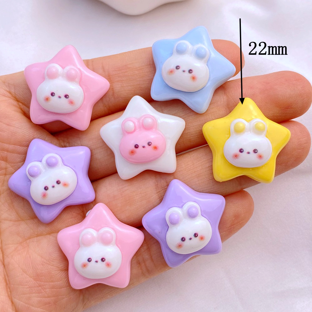 10Pcs New Cute Resin 22mm Cart - đánh giá và giá Star Flat Back