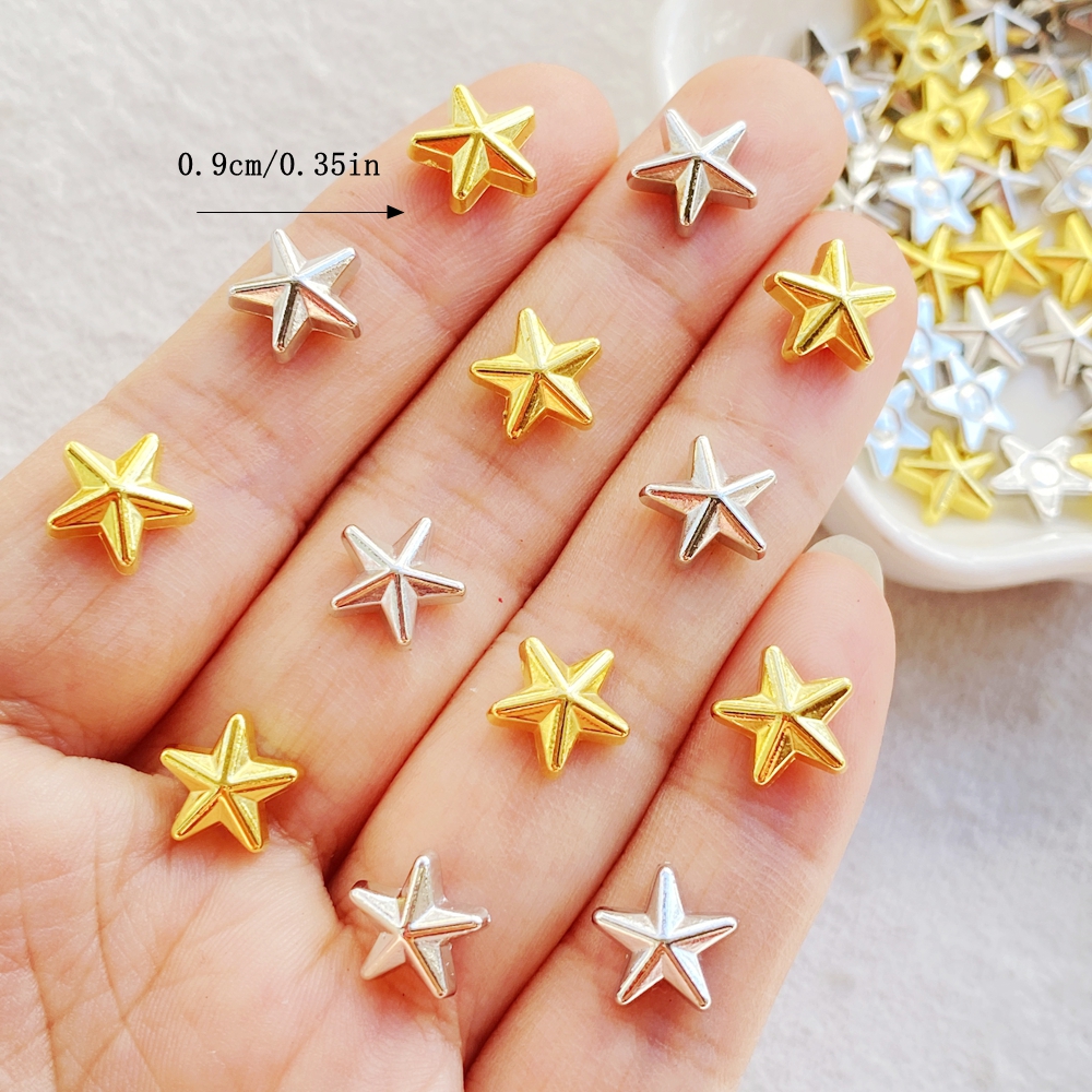 50pcs New Cute  Resin Mini Gol - đánh giá và giá Star Flat Back