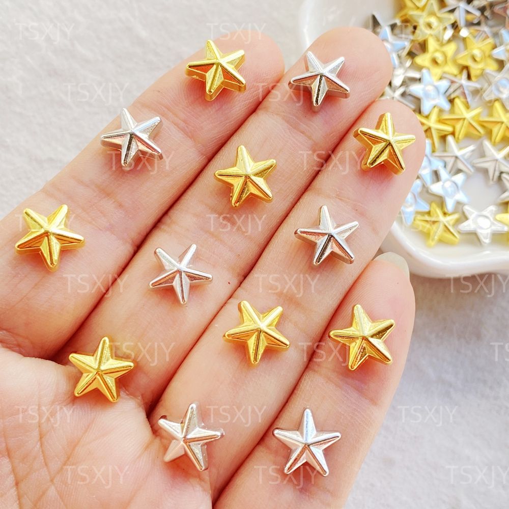 50pcs New Cute  Resin Mini Gol - đánh giá và giá Star Flat Back