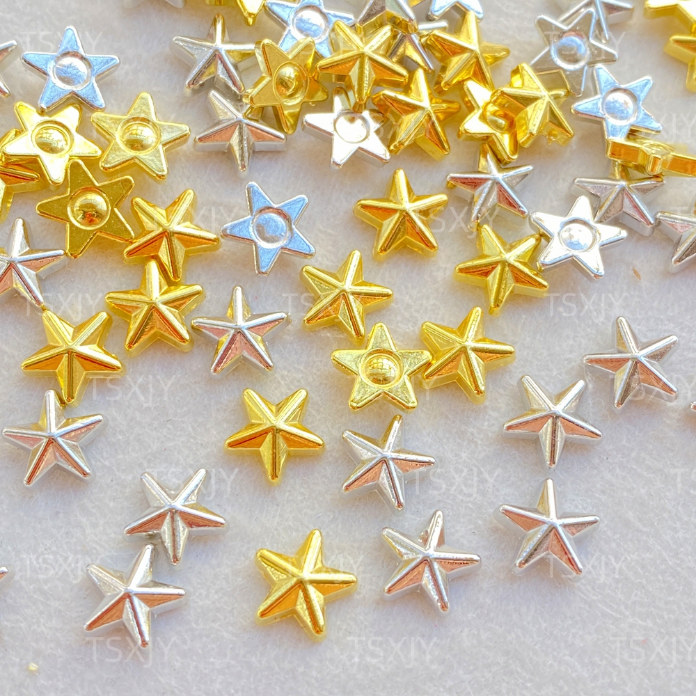 50pcs New Cute  Resin Mini Gol - đánh giá và giá Star Flat Back