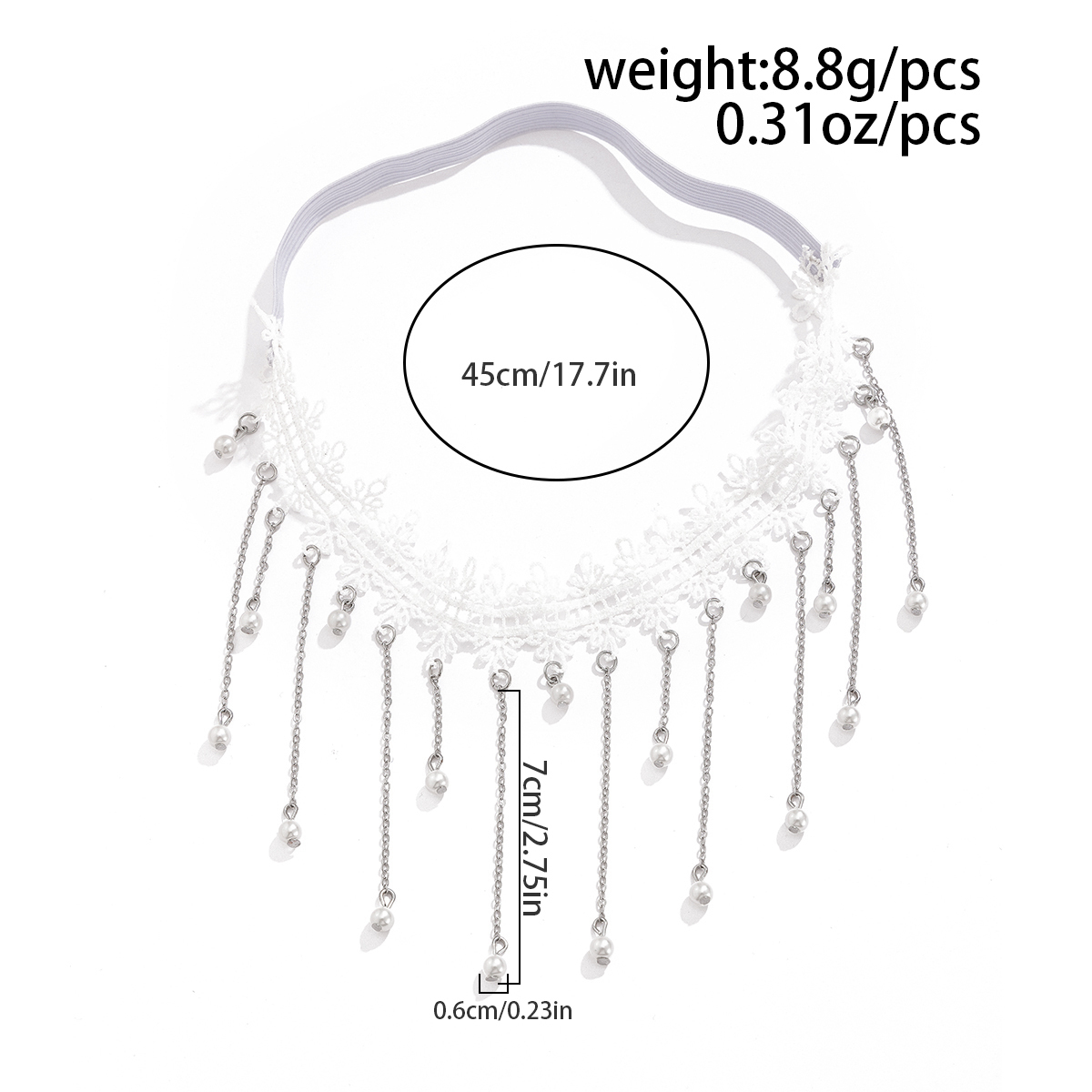 KunJoe Sexy Elegant White Lace - đánh giá và giá Body Jewelry Leg Chain
